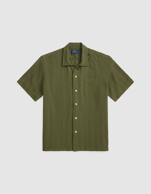 Polo Ralph Lauren - Classic Fit Basket-Weave Camp Shirt - ICONIC EXCLUSIVE