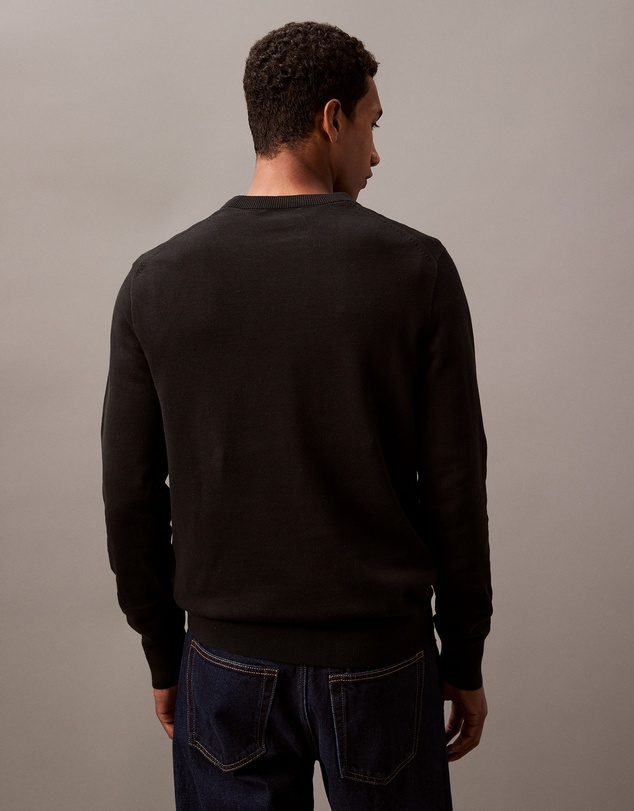 Calvin Klein Jeans - Smooth Cotton Monogram Logo Jumper