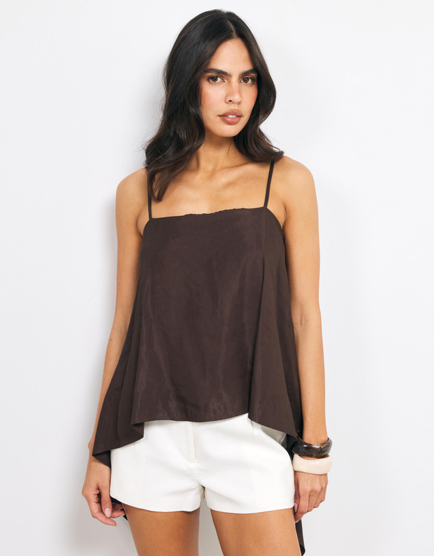 AERE - Gio Drape Hem Top