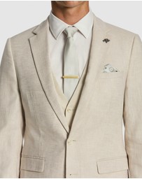 yd. - Carter Stretch Linen Blend Slim Suit Jacket