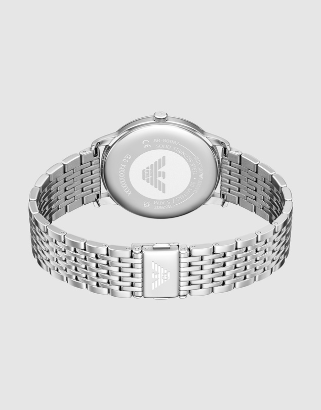 Emporio Armani - Silver Tone Analogue Watch