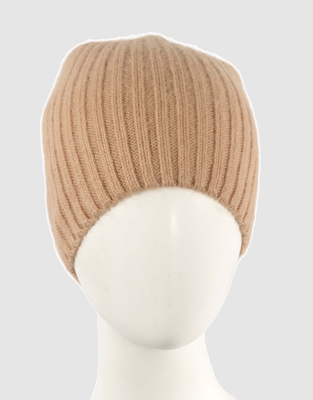 Max Alexander - European Made Beige Soft Wool Beanie