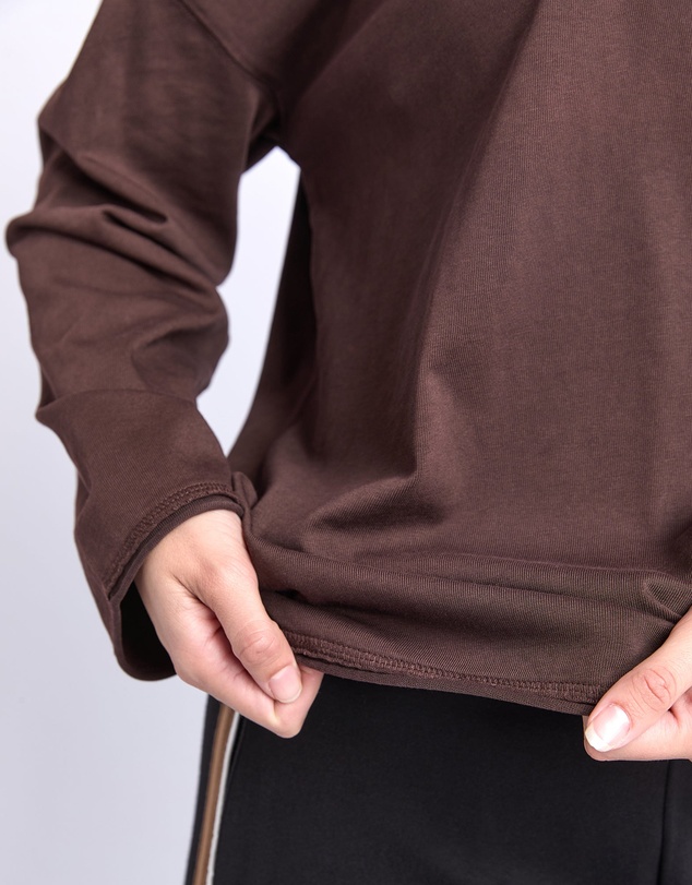Foxwood - Knock Off Long Sleeve Tee Coffee