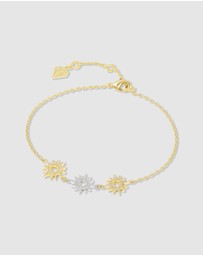 Wanderlust + Co - Sunlit Trio Gold Bracelet