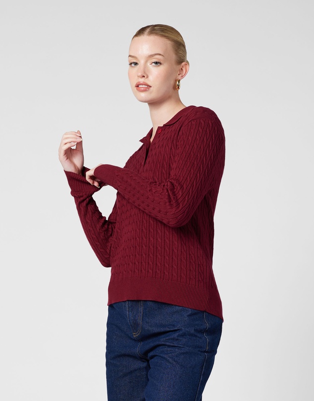 MVN - Arlo Polo Knit Top