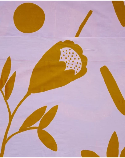Mosey Me - Floral Dreams Flat Sheet - Lilac