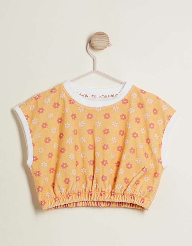PLAY etc - Honeybee Terry Crop Top - Kids-Teens