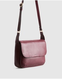 Evity - Sofia Leather Flap Crossbody Bag