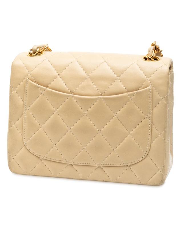 Pre-Loved by Azura Reborn - Pre-Loved Mini Square Classic Lambskin Single Flap
