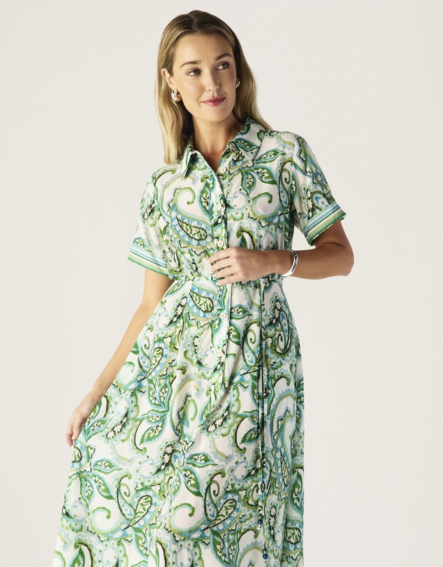 MOS The Label - Tara Print Shirt Dress
