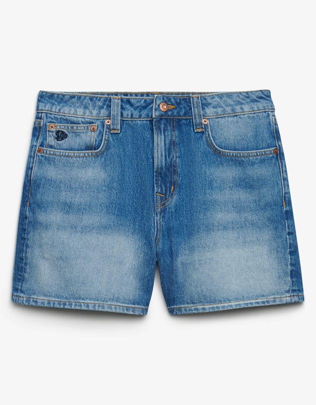 Superdry - Mid Rise Denim Short