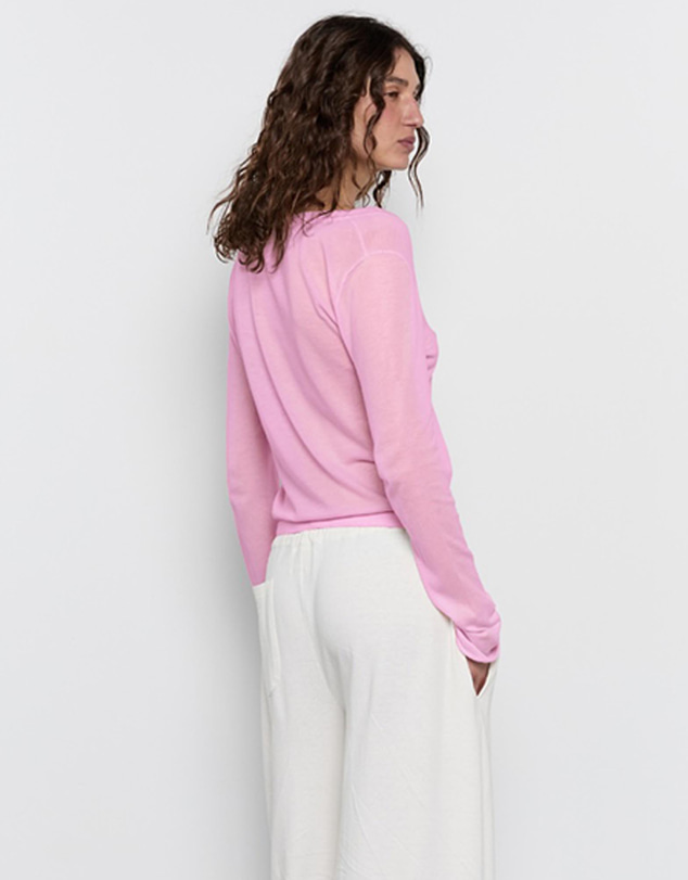 Pinky & Kamal - Knit LS V-Neck Jersey