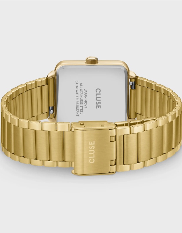 Cluse - La Tetragone Multifunction Sage Green/Gold Link