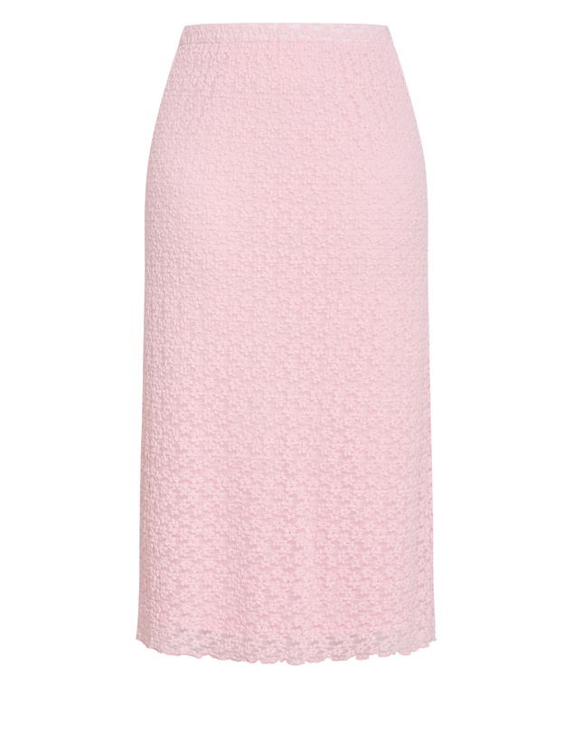 City Chic - Plus size Shiloh Lace Maxi Skirt - heavenly pink