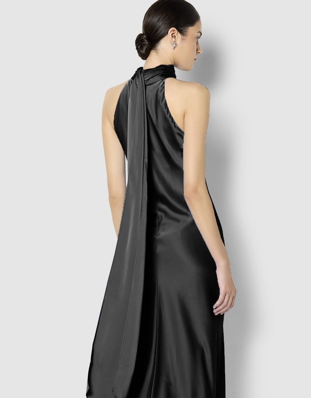 Montique - Azalea Satin Maxi Dress