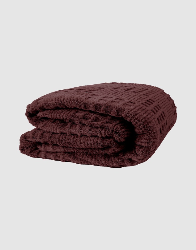 Bambury - Lattice Sherpa Fleece Blanket