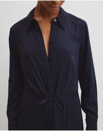 Country Road - Pinstripe Shirt Dress