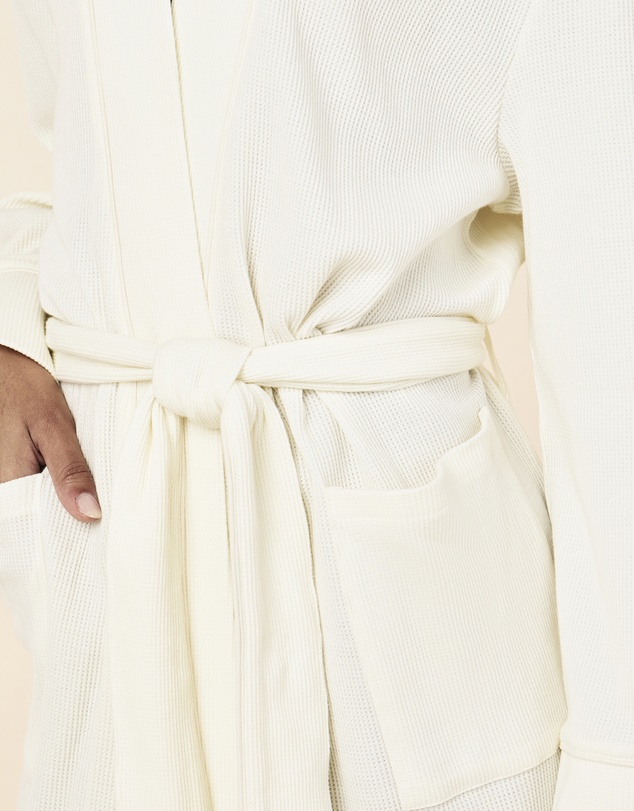 Papinelle - Claire Soft Cotton Waffle Maxi Robe