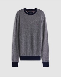 Tommy Hilfiger - Herringbone Knit Jumper With Cashmere