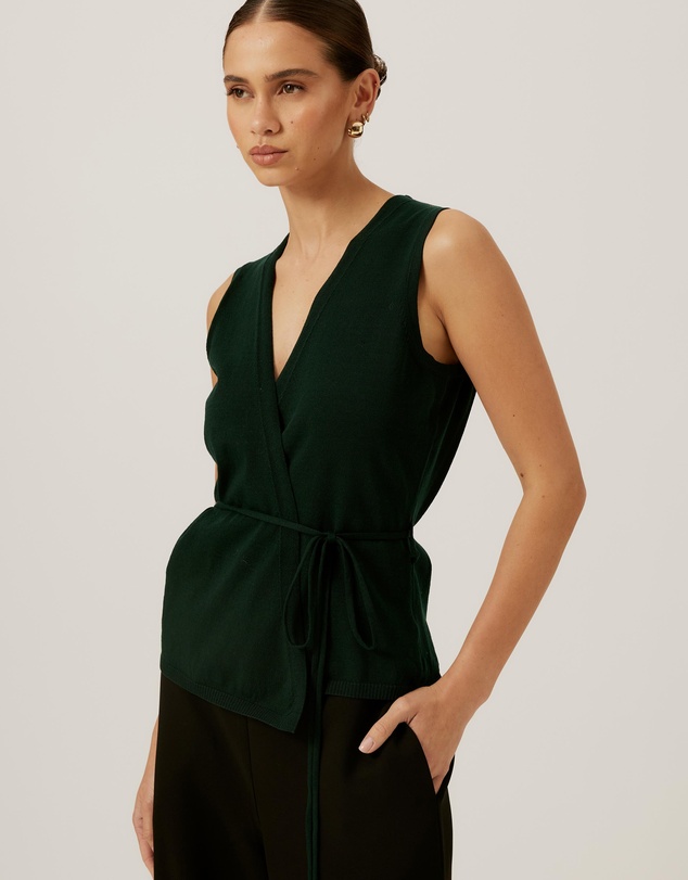 Tussah - Wrap Knit Top