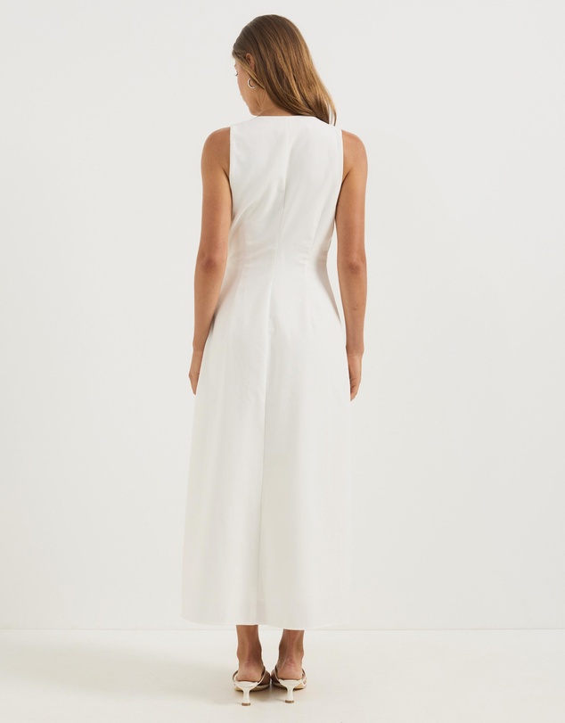 Atmos&Here - Chloe Midi Wrap Dress With Bead Detail
