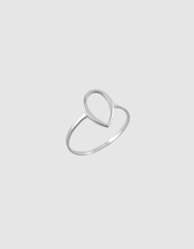 Ichu - Fine Open Tear Drop Ring