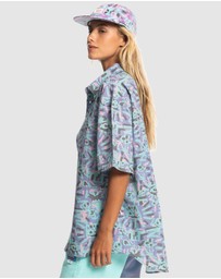 Quiksilver - Quiksilver X Stranger Things Mens The Lenora Short Sleeve Shirt