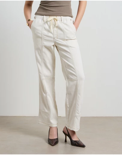 DRICOPER DENIM - Kara Cream Tencel Pants