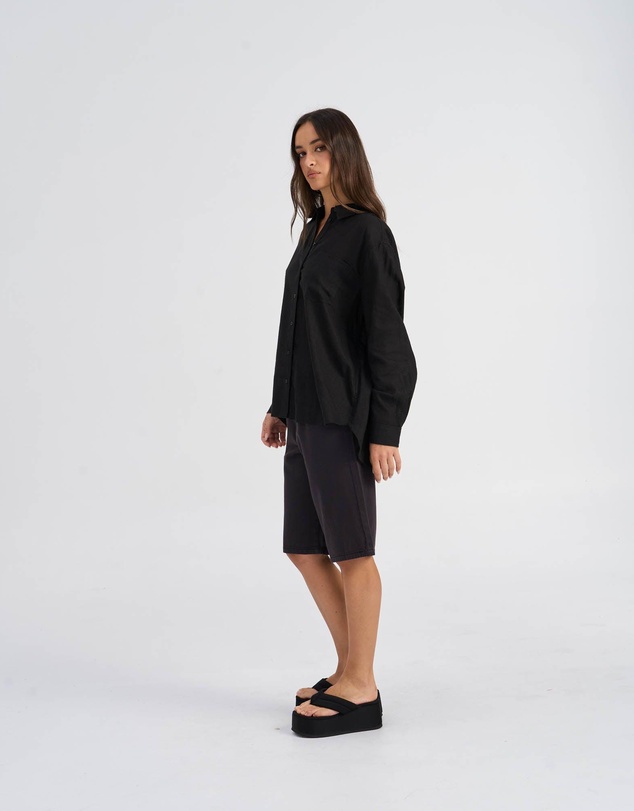 ONLY - Tokyo Linen Blend Long Sleeve Shirt