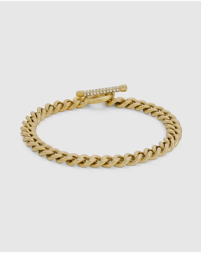 Fossil - Carlie T-Bar Gold Bracelet