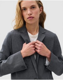 rag & bone - Jennifer Striped Combo Blazer