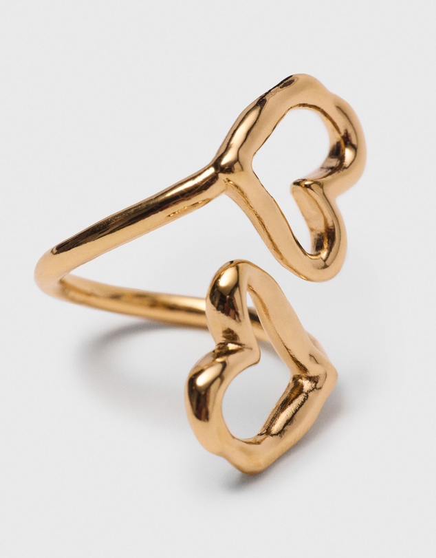 Maje - Double Heart Ring