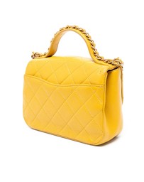 Pre-Loved by Azura Reborn - Pre-Loved Small Quilted Lambskin Chain Infinity Top Handle Bag