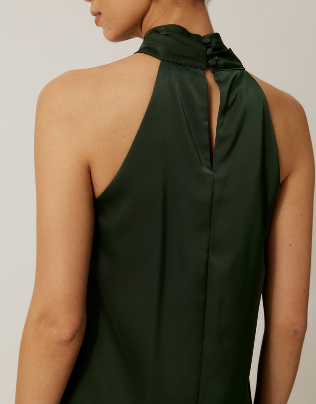 Tussah - Ruby Satin Halter Top