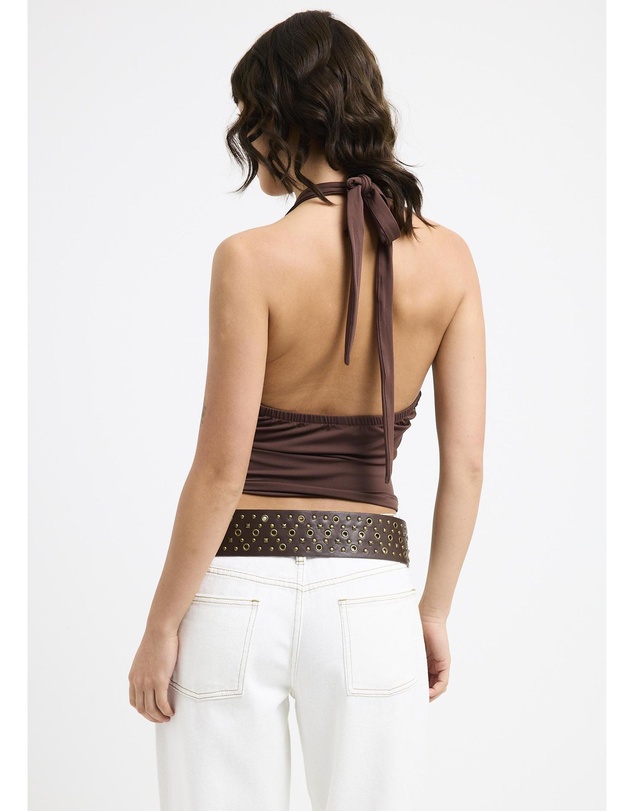 General Pants Co. Basics - Plunge Halter Top
