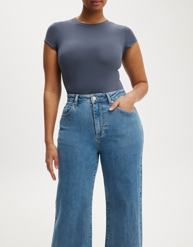 Cotton On - Curvy Stretch Wide Jeans