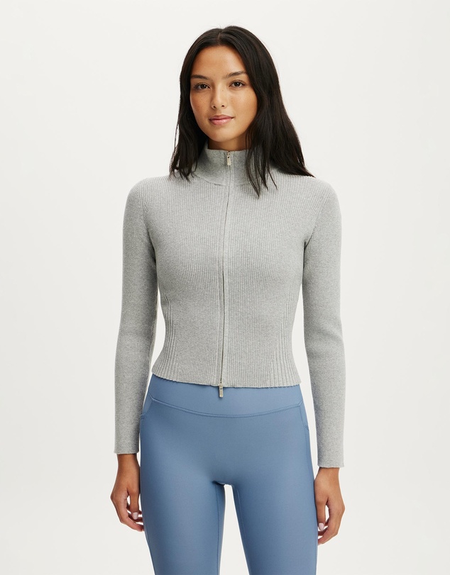 Cotton On Body Active - Contour Knit Zip Through
