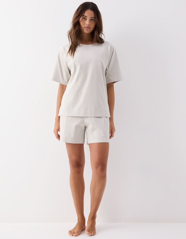 Wanderluxe Sleepwear - Taylor Shorts Stone