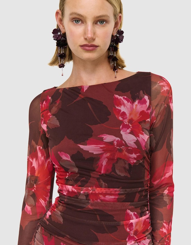 Staple the Label - Amyra Mesh Midi Dress