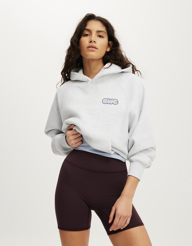 Cotton On Body Active - Plush Premium Graphic Raglan Hoodie