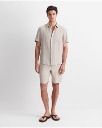Sportscraft - Short Sleeve Yarn Dyed Linen Shirt