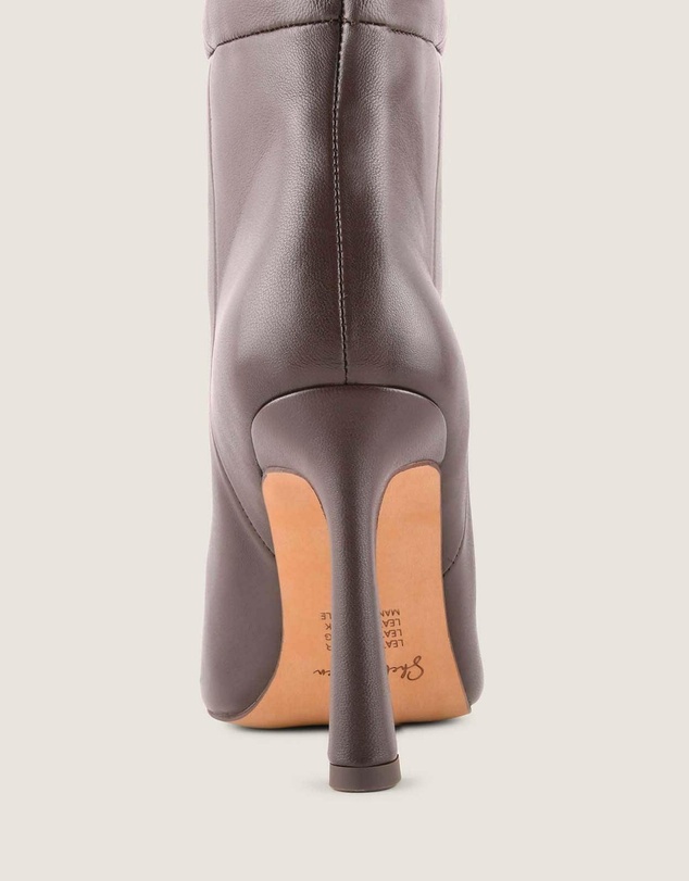 Shelly Shen - Lennon Heel Long Boots Brown Leather