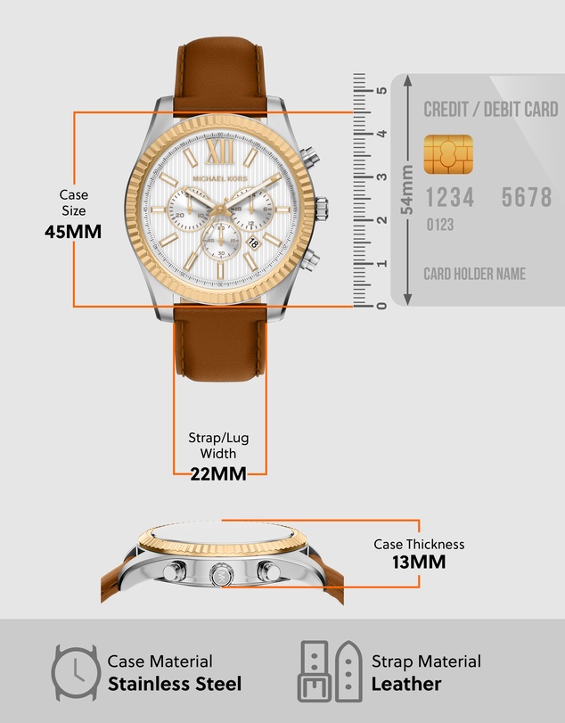 Michael Kors - Lexington Brown Chronograph Watch