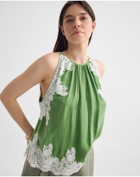 Oxford - Phoebe Lace Trim Top