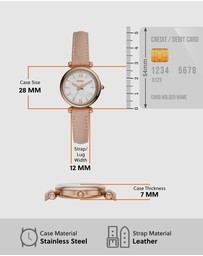 Fossil - Carlie Mini Nude Analogue Watch ES4699