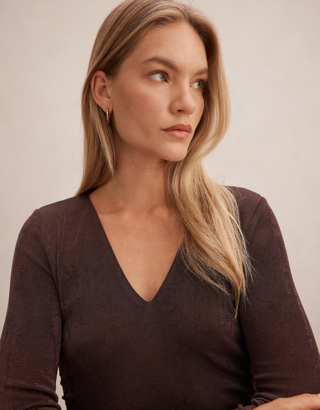 Forever New - Arabella V-Neck Ruched Top