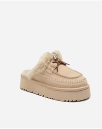 Ozwear Connection Uggs - Ugg Letitia Platform Slipper (Replaceable Decoration)