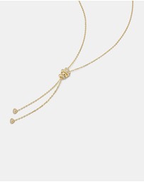 Ania Haie - Ania Haie Gold Twisted Rope Lariat Necklace