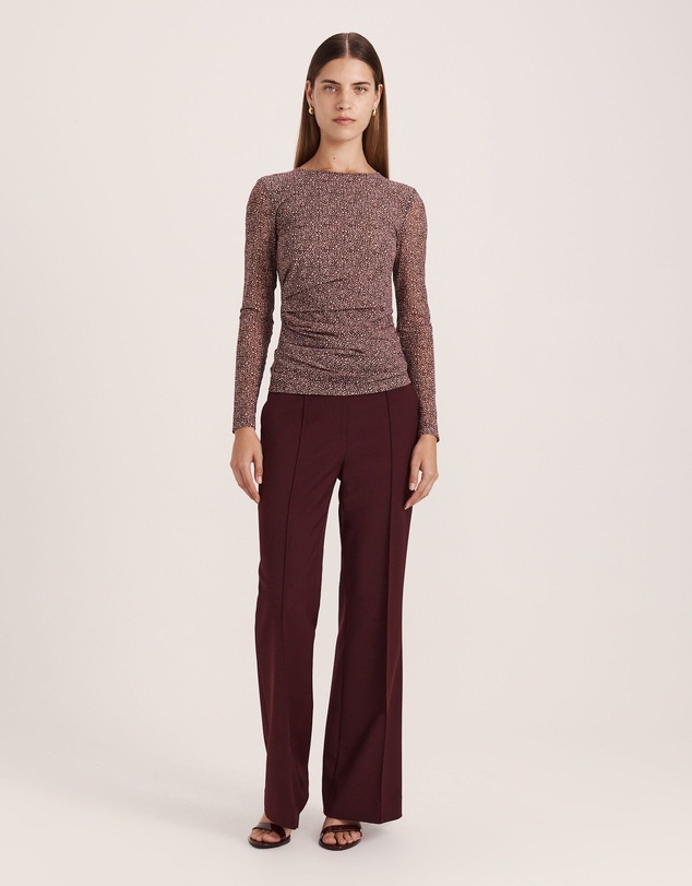 SABA - Ohio High Neck Long Sleeve Mesh Top