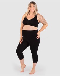 B Free Intimate Apparel - Maternity Anti Chafing High Rise 3/4 Cotton Rich Leggings